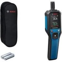 Hygrometer GDH 1-17, Feuchtemesser blau/schwarz, 2x Batterien, Tasche