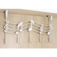 DanDiBo Türgarderobe Melody 131019 Weiß Türhaken 42 cm Garderobe Kleiderhaken Haken