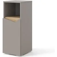 Vicco Midischrank Marelle, Greige/Greige, 30 x 74.5 cm mit Tür und offenem Fach (1-St)