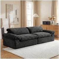 Vesgantti Big-Sofa Vesgantti 260 cm Boneless Sofa, 3-Sitzer Cord Couch aus Vollschaum