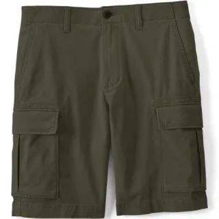 Classic Fit Stretch-Cargoshorts mit Komfortbund für Herren, 26 cm, Herren, size: regular, Grün, Elasthan/Baumwoll-Mischung, by Lands' End