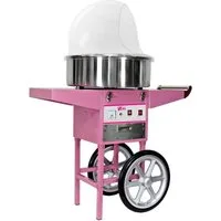 Royal Catering Zuckerwattemaschine Zuckerwattegerät mit Wagen 52 cm rosa, verschiedene Größen