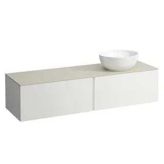 LAUFEN Waschtischunterschrank und Waschtischplatte ALESSI 500x1600x370 H4313530972601