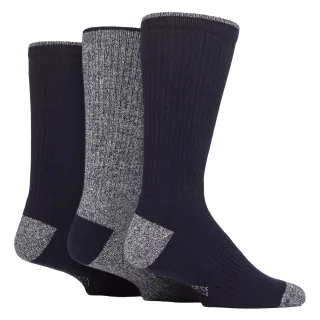 3 Paar Herren wasserabweisende mittelgewichtige Outdoor-Socken für Wandern & Gehen