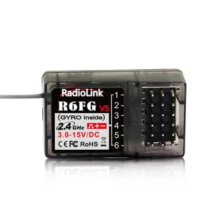 Radiolink R6FG 2.4GHz 6CH FHSS Long Range Reveiver with Gyro for RC Car Boat RC8X RC6GS V2/V3 RC4GS V2/V3 T8FB T8S Trans