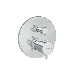 VitrA Flow Soft Wannenfüll- und Brausethermostat V-Box Unterputzmontage Chrom,A43258EXP A43258EXP
