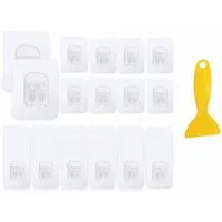FELIXLEO Klebehaken Transparente Klebehaken Set Selbstklebend Stark, (60-St)