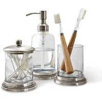 Mirabeau Badaccessoire-Set Bad-Set Drinapoly klar/antiksilber
