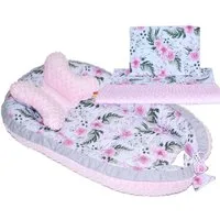 Primawela Bettnestchen Baby MINKY Nestchen Kokon Kuschelnest Kissen Decke Schmetterlingkissen