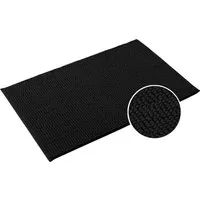 OTTO home Badematte Vanessa Chenille, Badvorleger, Badezimmer Teppich, Duschvorleger, Höhe 15 mm, schnell trocknend, strapazierfähig, fußbodenheizungsgeeignet, Polyester, rechteckig, Uni Farben, besonders weich