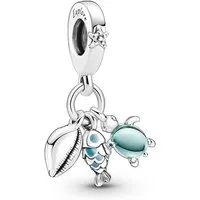 Pandora Charm-Einhänger Pandora 791697C01 Charm-Anhänger Damen Fisch Meeresschildkröte Musch