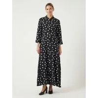 Y.A.S Hemdblusenkleid YASSAVANNA LONG SHIRT DRESS Viskose, loose fit