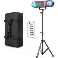 ZonQoonz Discolicht Mini-5-in-1-Effektstrahler mit Stativ, Fernbedienung und Tragetasch