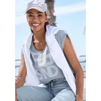 Elbsand T-Shirt Eldis mit Logodruck, Kurzarmshirt aus Baumwoll-Mix, sportlich-casual