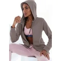 Bench. Loungewear Kapuzensweatjacke mit Logo und Kängurutasche, Loungewear