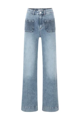 Rich & Royal - Marlene Dark Blue Denim Organic denim blue - Gr. - 32