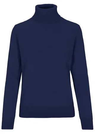 IN LINEA - NOS Pullover, Rollkragen 615 navy - Gr. - 46