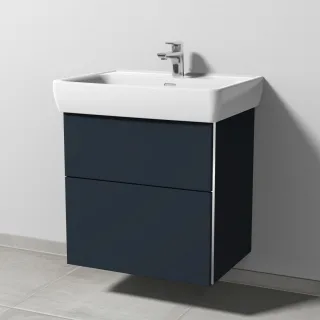 Sanipa 3way Waschtischunterbau zu Laufen Pro A Waschtisch mit 2 Auszügen, Marine-Matt BP7571R