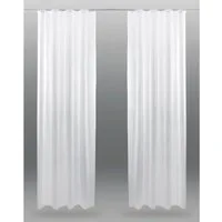 Bestlivings Vorhang (2 St), Kräuselband, transparent, Voile, Gardinenset "Transparent" mit Universalband