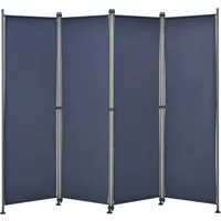 pro.tec Paravent, »Modica« Trennwand Outdoor Sichtschutz 170x215cm Dunkelblau