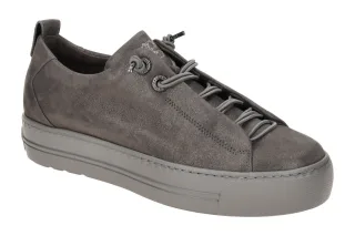 Paul Green Plateau Sneaker 5417-08 PG in Grau - iron Glitzer Senkel?sen & Log...
