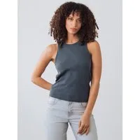 HONEST BASICS Tanktop Geripptes Racer-Top aus Bio- und recycelter Baumwolle