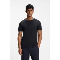BOSS GREEN T-Shirt Taul Stretch-Baumwoll-Pique aus softem Stretch-Baumwoll-Piqué, Regular Fit, Kühlend