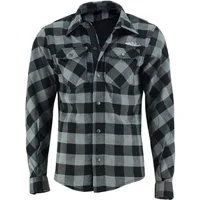 PROANTI Motorradjacke Motorradhemd Aramid – Sommer Chopper Motorrad Hemdjacke grau