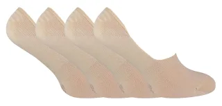 4 Paar Bamboo Invisible Liner Socken Unisex mit Anti-Rutsch-Griff