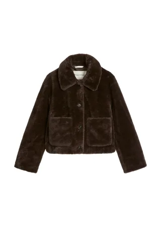 Marc OPolo Casual - Teddyjacke regular Burnt Coffee - Gr. - 34