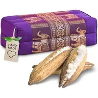 livasia Stützkissen Yogakissen (Deluxe) - 17x34x12cm, Kapok, vegan, handgefertigt