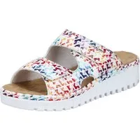 Rieker Pantolette Sommerschuh, Schlappen, Hausschuh mit modischer Plateausohle