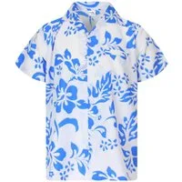 King Kameha Hawaiihemd "Hibiscus" Funky Hawaii-Hemd Herren Kurzarm Front-Tasche Stylish