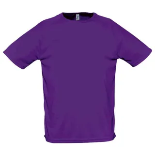 SOLS - "Sporty" T-Shirt für Herren Raglanärmel (Dunkel-Lila)