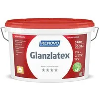 Renovo Wandfarbe Renovo Wand- und Deckenfarbe Glanzlatex weiß 5,0 Ltr.