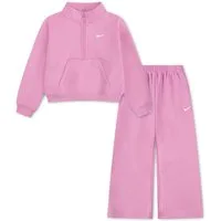 Nike Sportswear Jogginganzug (2-tlg), 2-teiliges Set, für Kinder, mit Stehkragen, unifarben