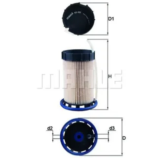 Mahle Kraftstofffilter Audi CUPRA Seat Skoda VW KX492