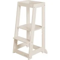 roba® Stehhilfe Monti Step - Lernturm nach Montessori - Tritthocker für Kinder (Ideal als Küchenhelfer - Bis 80 kg belastbar), Mit Kippschutz - FSC®-zertifiziertem Holz