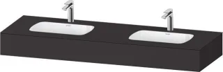 Duravit Qatego Einbauwaschtisch mit Konsole Graphit Supermatt 1600x550x170 mm - QA4695080800000 QA4695080800000