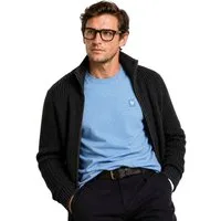 Belstaff T-Shirt London Retro Micro Striped Tee Modern Slim fit (1-tlg) Farblich abgestimmter Phoenix-Aufnäher auf der Brust