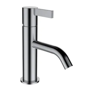LAUFEN Waschtischarmatur Kartell LAUFEN Festauslauf Ausladung 115 mm ohne Ablaufventil PVD Edelstahl H3113310901001