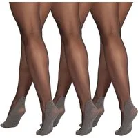 BANANALU Feinstrumpfhose mit Footies aus Bammwolle Söckchen 20 DEN (3 St)