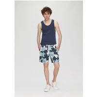 QS Shorts Hose Shorts mit All-over-Print und elastischem Bund