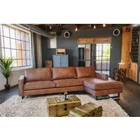 KAWOLA Ecksofa VILNIUS, Couch L-Form mit Longchair rechts oder links Lederfaserstoff