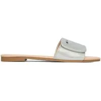 Jenny Jenny Damen-Flip-Flops in Silber Badepantolette