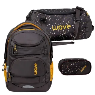 Wave Schulrucksack Set "Infinity Move" 3tlg. Sand