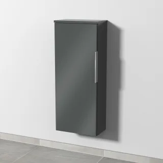 Sanipa 3way Mittelschrank mit 1 Tür, Anthrazit-Glanz, UF16879 UF16879