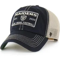 '47 Brand Baseball Cap '47 Brand Cap NFL Las Vegas Raiders WABASH '47 Clean Up Black (Basecap, Basecap, Meshcap, Clean Up Cap) Used-Look (Garment Wash)
