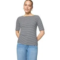 Zero Kurzarmshirt Damen Shirt mit U-Boot-Ausschnitt (1-tlg) Material
