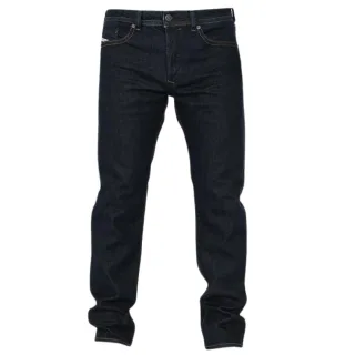 Diesel Buster-X Brown Badge Tapered Fit Dunkelblaue Jeans